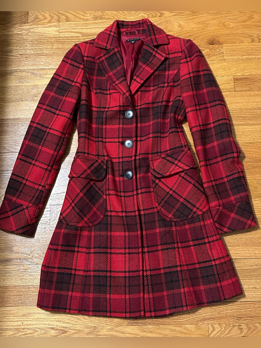 Vintage “Sisley” Plaid Coat
